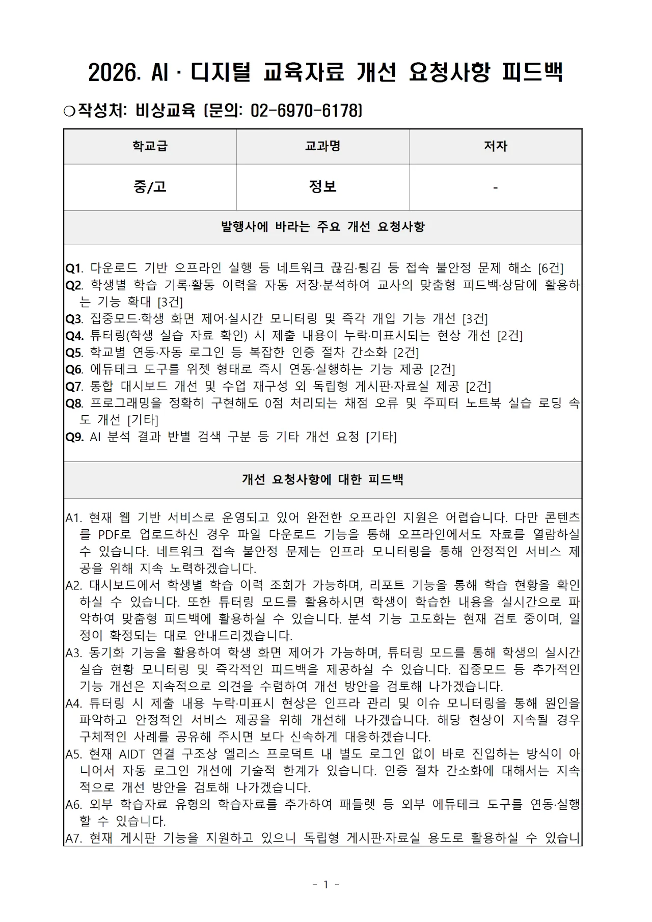 '비상' 중·고(정보) 문서 1쪽